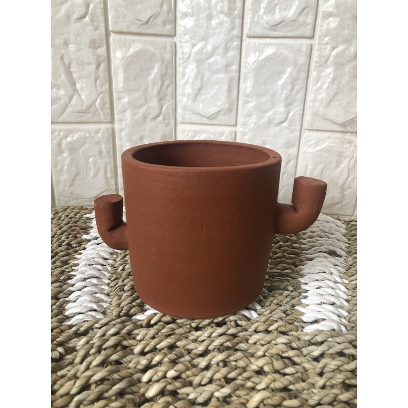 pot mini kaktus gerabah/ teracota