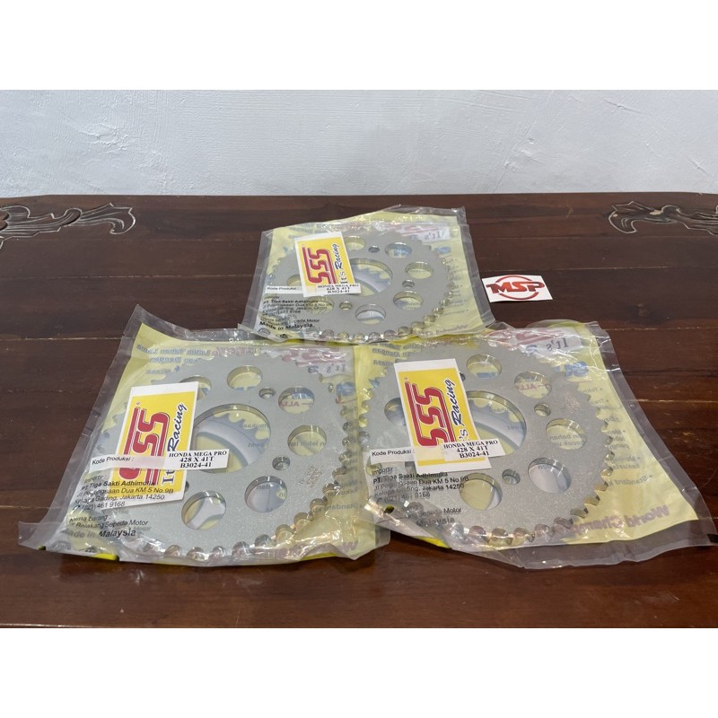 GEAR GIR BELAKANG SSS TRIPLE S 428 42 43 44 45 MEGAPRO GL CB TIGER NMP CB150R VERZA