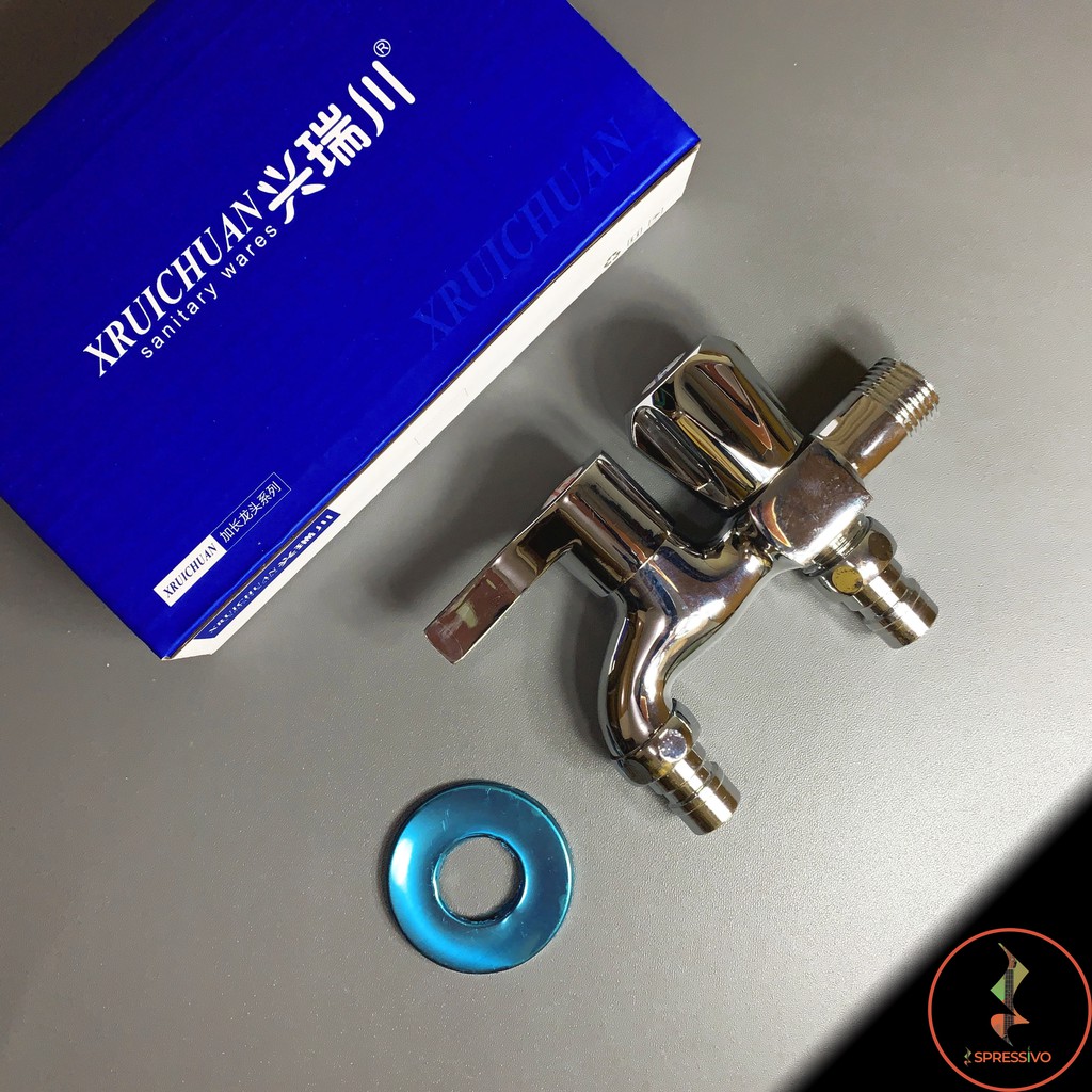 Keran multifungsi 2in1 Dua Kepala Kitchen Faucet Kuningan Anti Karat Alloy