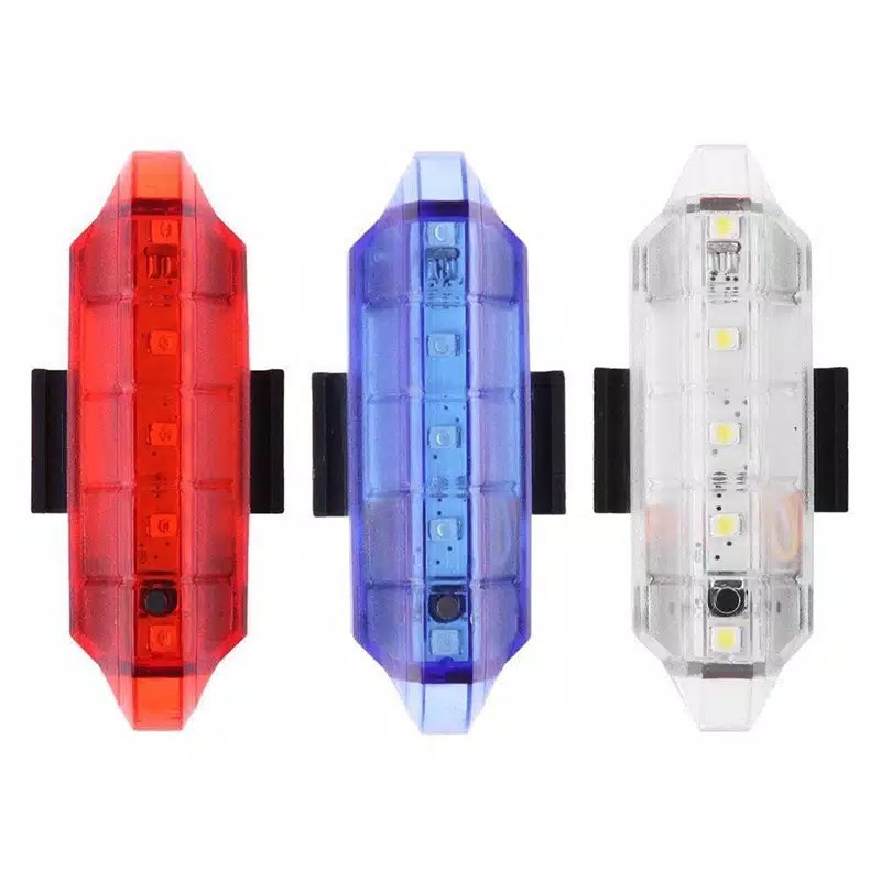 SUPER ONLINE  Lampu Led Belakang Sepeda LED USB Rechargeable Anti Air