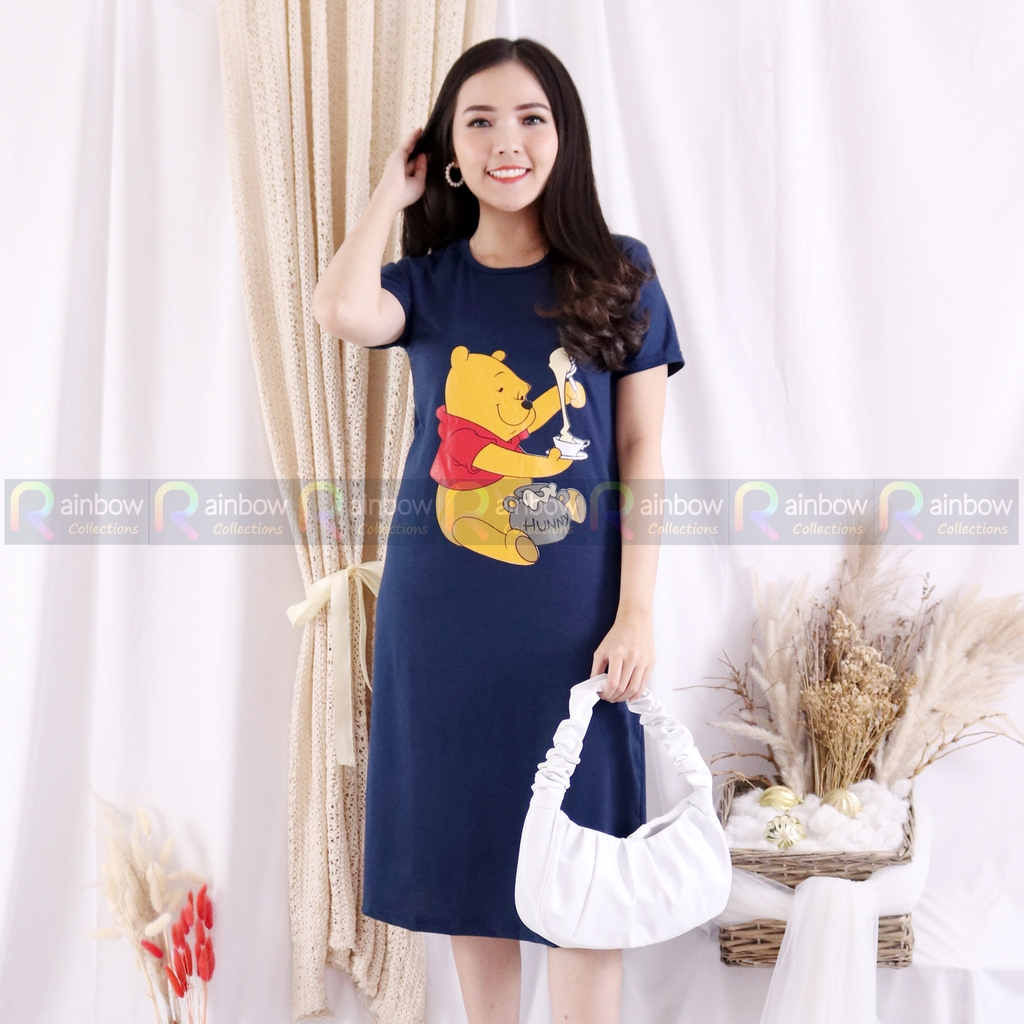 DRESS / LONG DRESS MAVY MAXI POLOS SPANDEX SOFT SABLON BEAR