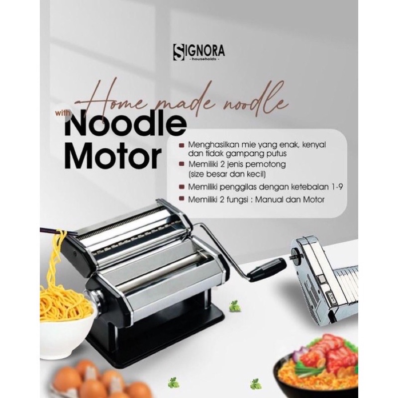 Electric Noodle Maker Signora / Gilingan Pastel / Gilingan Mie Listrik / Mesin Pembuat Mie Pasta Oto