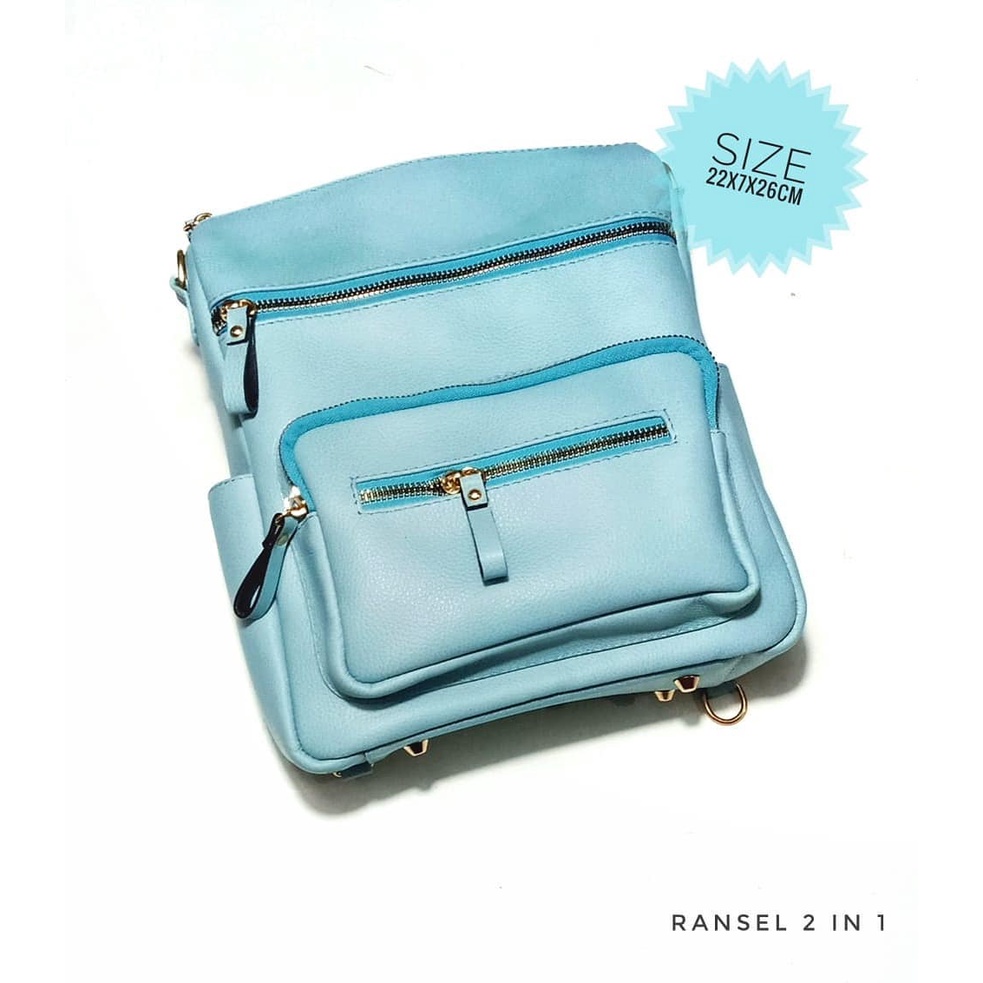 TAS RANSEL KULIT WANITA ASLI GARUT