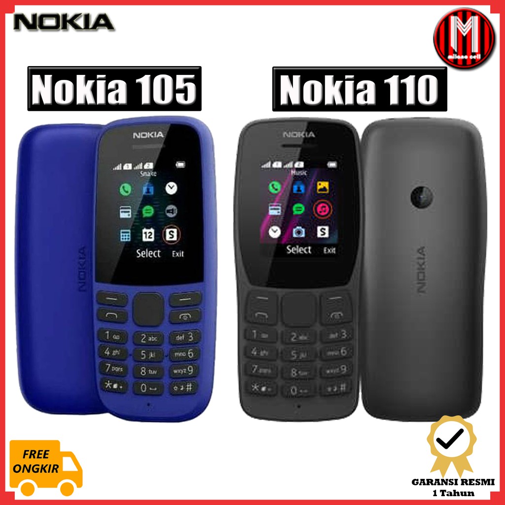 Nokia 105 Dan Nokia 110 Dual Sim Garansi Resmi Tam Shopee Indonesia