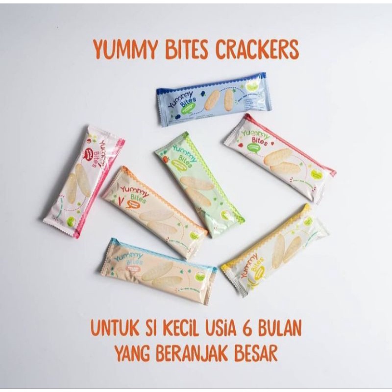 Yummy Bites cemilan bayi rice crackes 50g