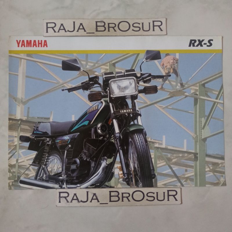 Poster brosur katalog flyer jadul lawas Yamaha RXS RX S/RX Special 5speed 2tak 2T 1996