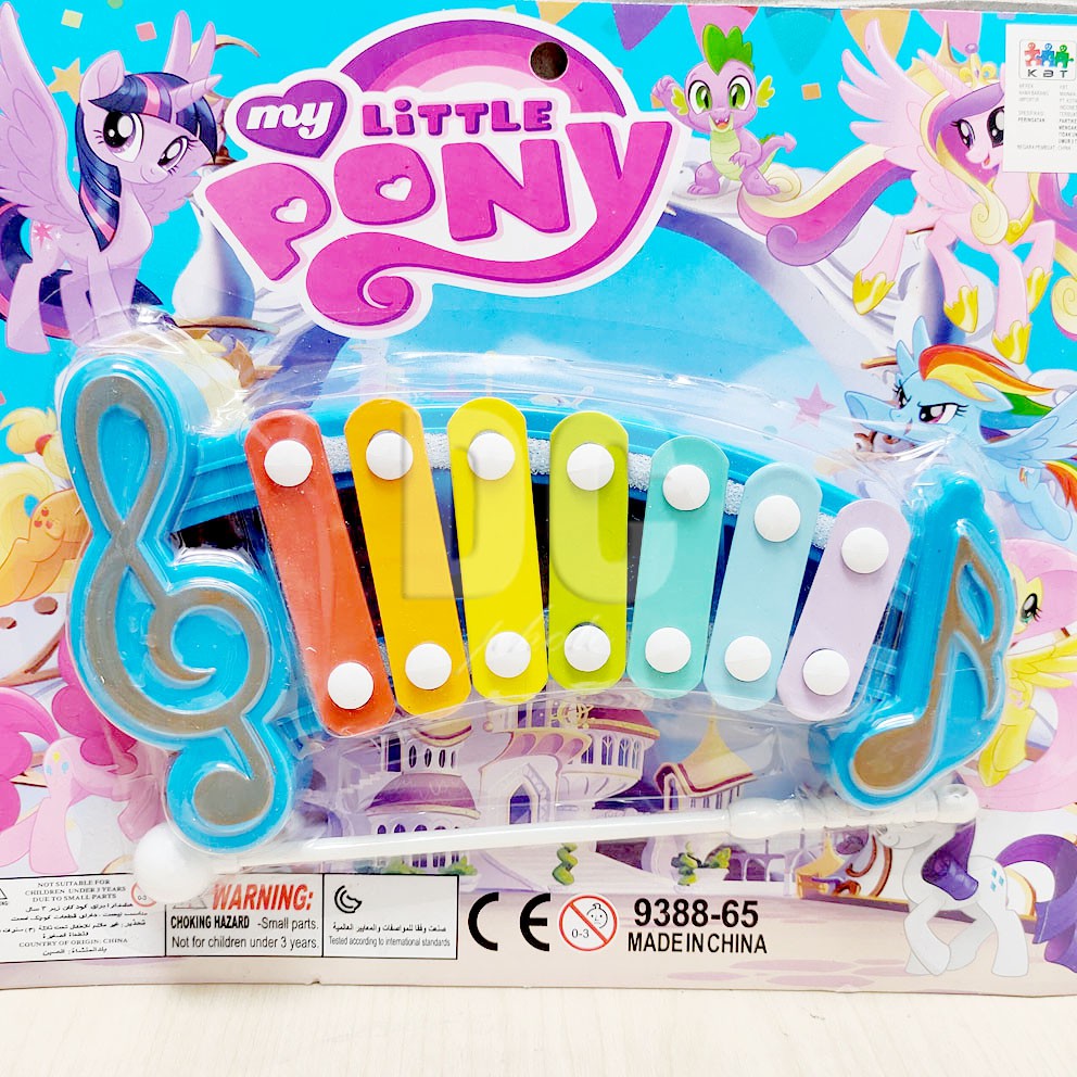 Xylophone Karakter Princess Unicorn LOL Little Pony Mainan Alat Musik Kolintang Anak