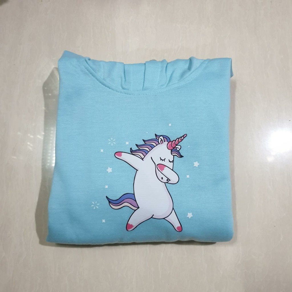 SWEATER HOODIE ANAK UNICORN DANCING - HOODIE ANAK TERLARIS