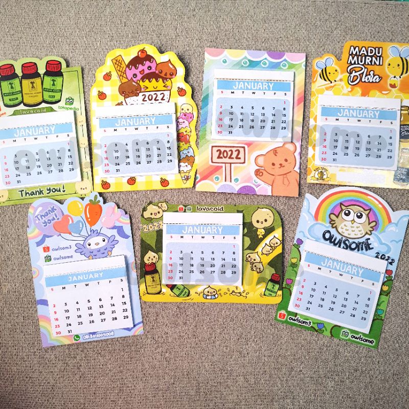 

OWLSOME kalender mini magnet 2023, mini calendar magnet 2023