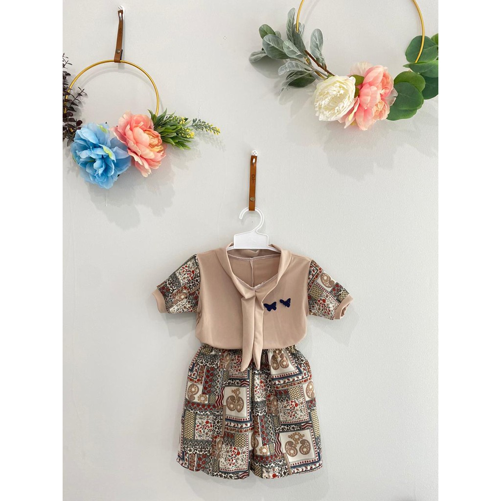 Owlet - setelan anak / dress anak murah / dress rempel sabrina