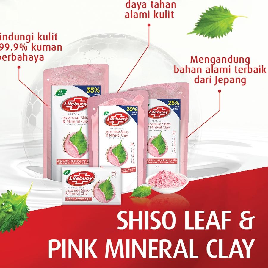 Lifebuoy Sabun Mandi Cair Shiso & Mineral Clay 900ml