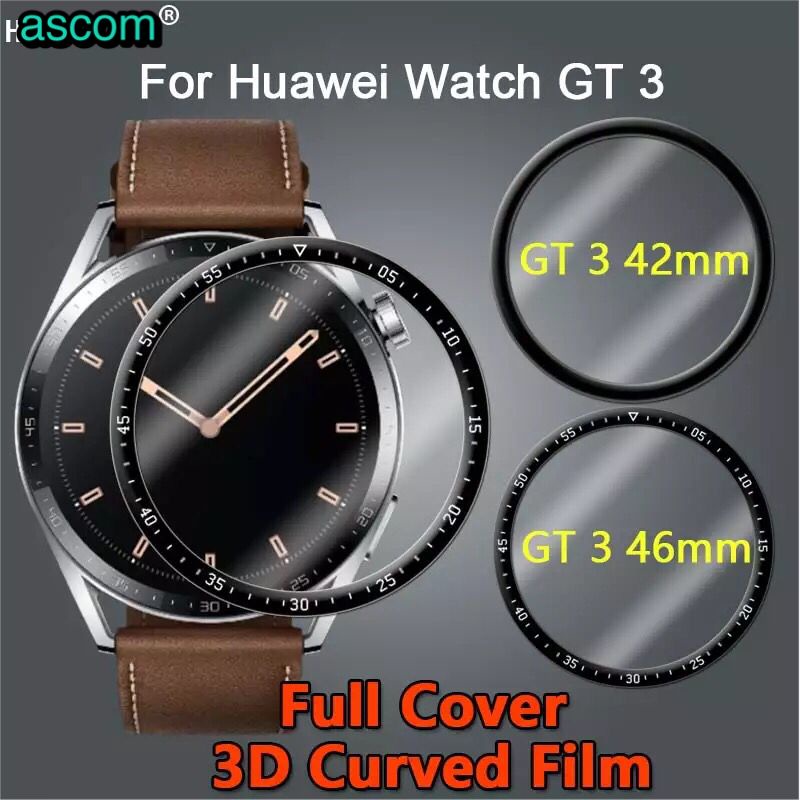 Anti Gores Pet Huawei GT3 42mm | Huawei GT3 46mm Film Layar 3D Smartwatch Bahan Pmma TPU