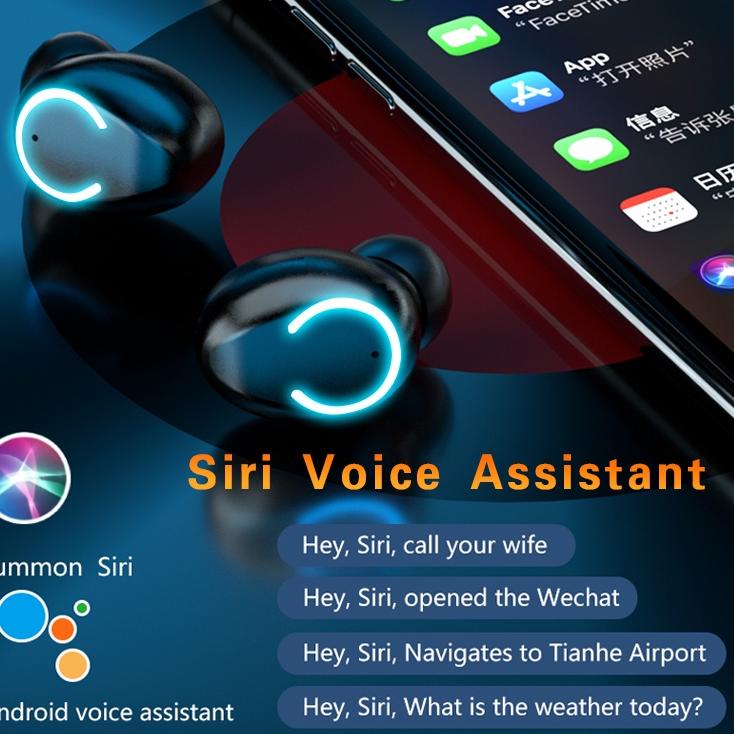 Harga Bersahabat.. (COD) F9-47 Headset Bluetooth 3500mah Power Bank Wireless Earphone Dengan Senter 