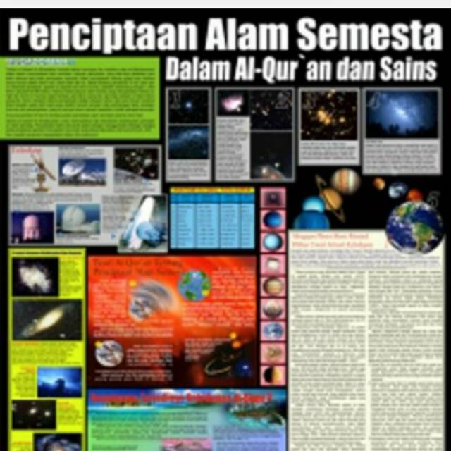 Poster Penciptaan Alam Semesta Dalam Al Qur An Dan Sains Shopee Indonesia
