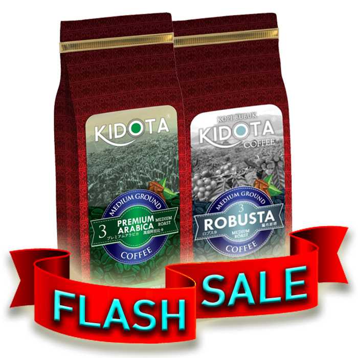 

Bundling Kopi Kidota Arabica 200g & Kidota Robusta 200g