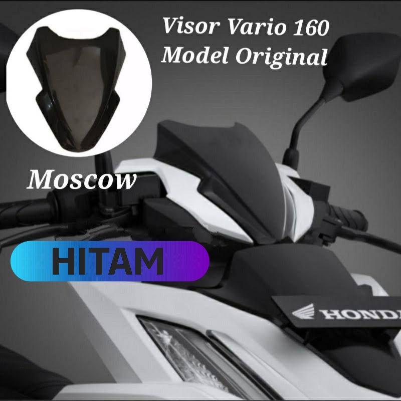 MIKA VISOR NEW VARIO 160 ABS CBS HITAM TEBAL MODEL STANDARD