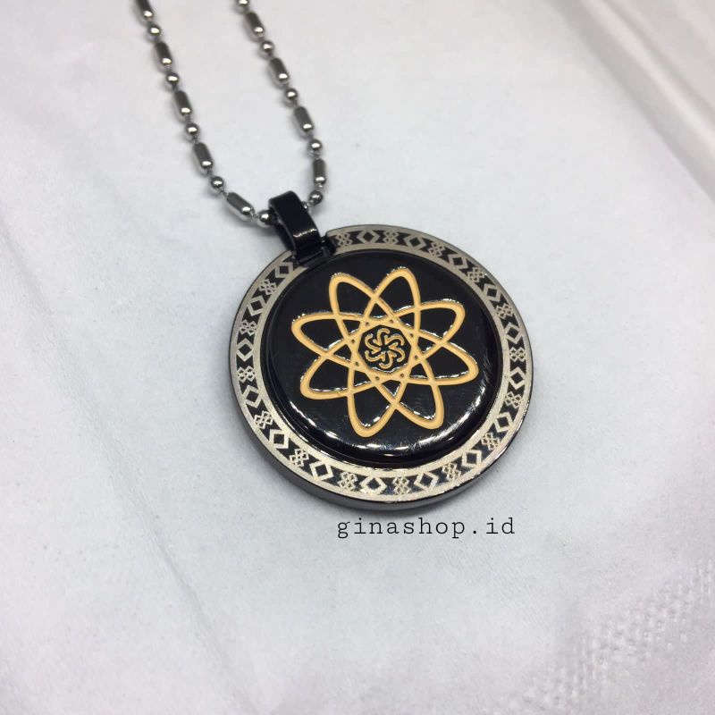 Kalung Quantum Kesehatan | Pendant Health Garansi Asli Model Terbaru bisa bayar di tempat liontin bulat hitam bintang