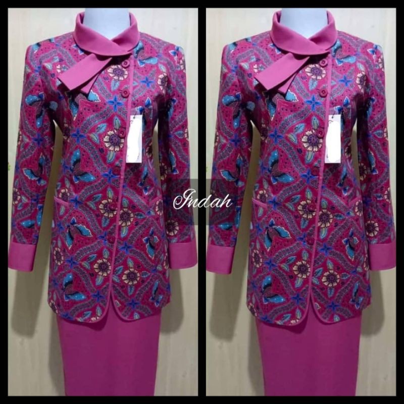 Blazer Pink Fanta Full Batik