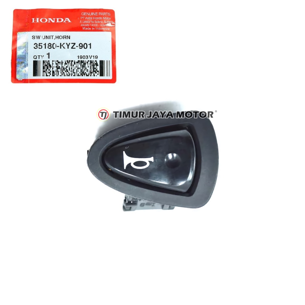 TOMBOL KLAKSON BEAT Fi SUPRA Fi 125 HELM IN BLADE ORIGINAL AHM 35180-KYZ-901 Kode 702643