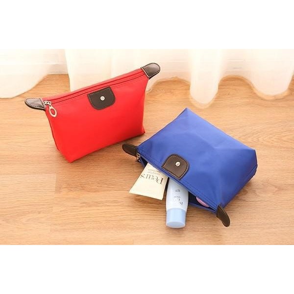 Dompet Kosmetik Wanita Bahan Kulit Sintetis / Cosmetic Pouch Bag Murah