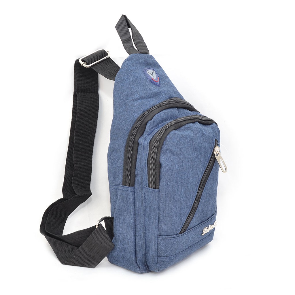 Tas Selempang Fashion Pria Sling Shoulder Bag Back Pack Travel USB 7302 / 7150-3