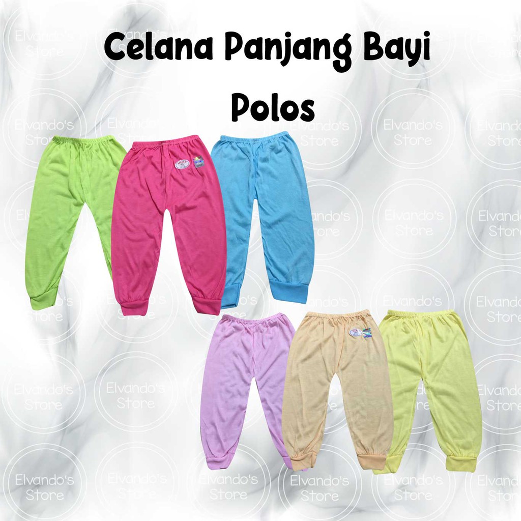 USAGI Celana Panjang Bayi Polos - 3 PCS | Shopee Indonesia