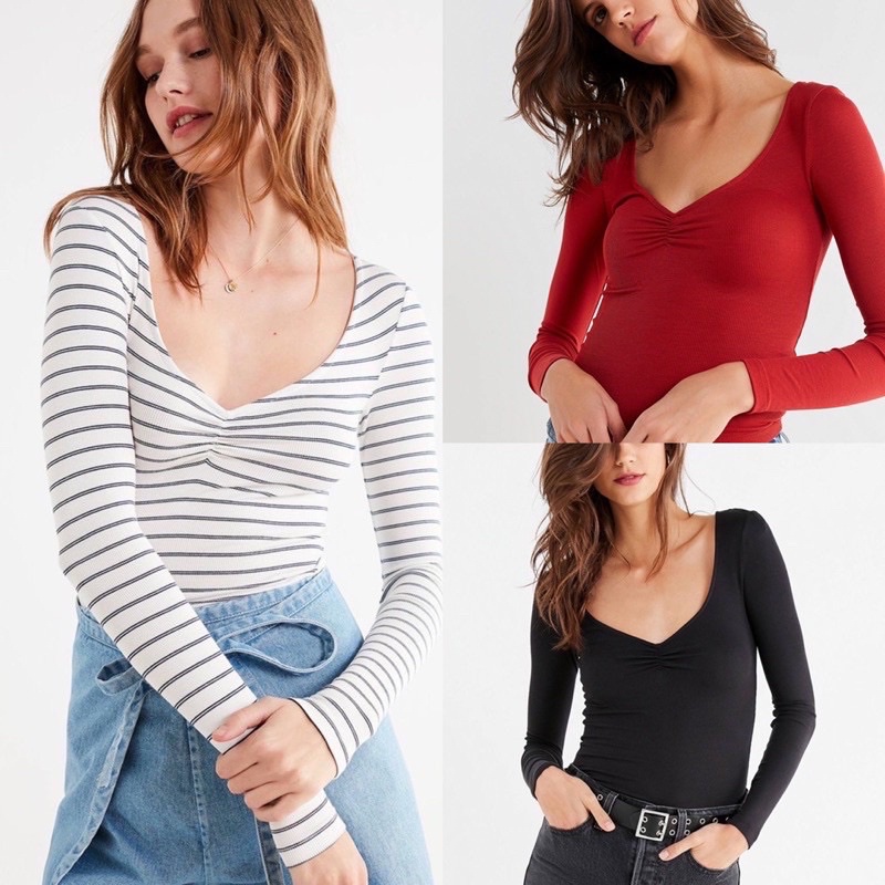 Urban Outfitters Ruched long sleeve