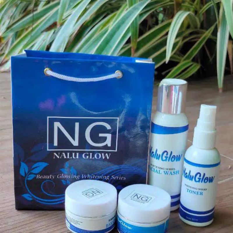 (BISA COD) NALU GLOW SKINCARE 100% ORIGINAL NORMAL WHITENING ACNE SPOT FLEK BPOM