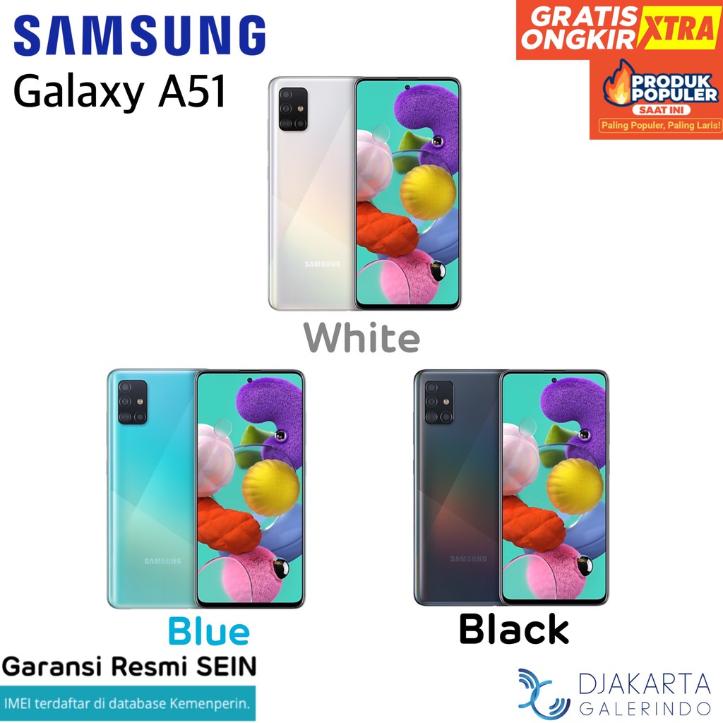 Samsung Galaxy A51 6/128 - 8/128 - 8/256 GB - Garansi