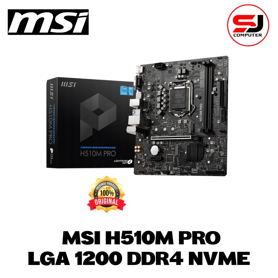 MSI H510M PRO (Intel LGA1200, H510, DDR4) Motherboard Rocket Lake