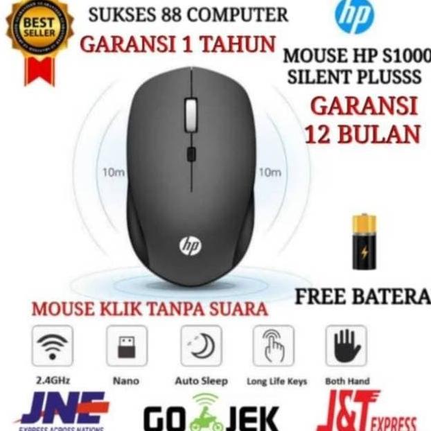 Mouse Wireless Hp M331 Silent Plus Wireles - Mirip Mouse Logitech M331 Terlaris