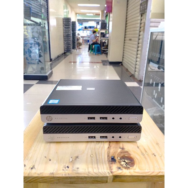 PC HP MINI PC 400 G3 I5 GEN 6 RAM 8 GB DDR4 HDD 500 GB SSD M.2 128 GB LIKE NEW SIAP PAKAI