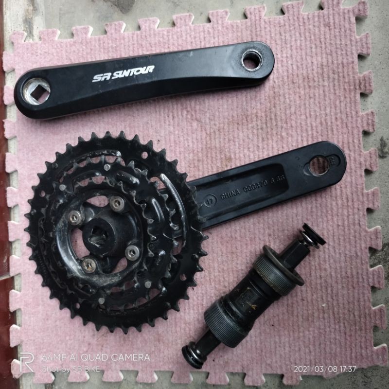 crank suntour xcm triple 40t