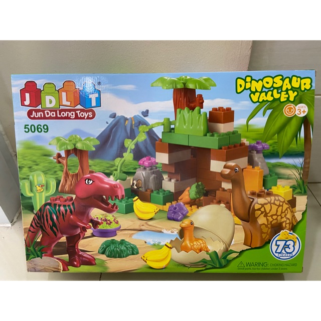 Mainan lego besar dinosaurus valley