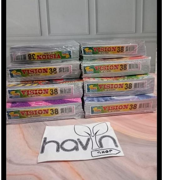 

10pcBUKU TULIS merek VISION isi 38lembar .,