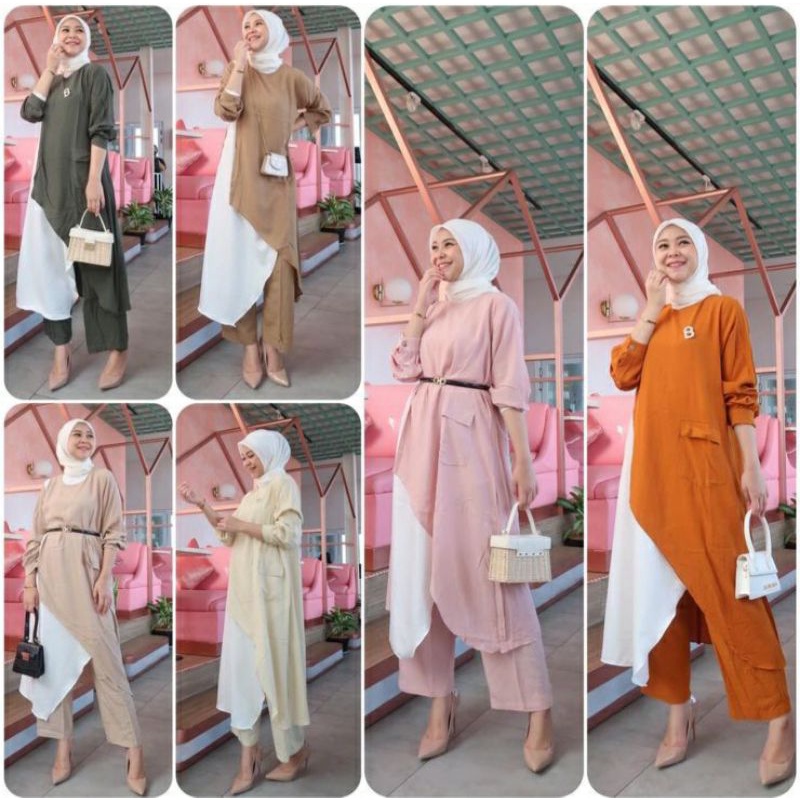 SETELAN CELANA CRINKLE MARISA/MARISA ONESET CRINKLE IMPORT