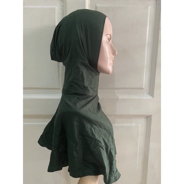 Daleman jilbab ninja resleting non cepol