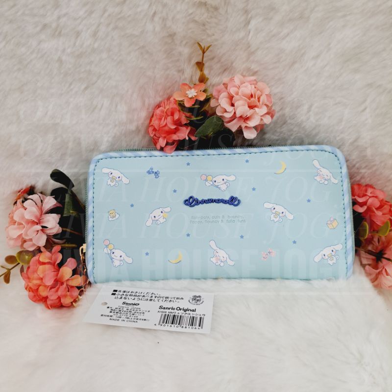 Dompet Wanita Cinnamoroll Tag Dompet Panjang Cinnamoroll Biru Dompet Cinnamoroll