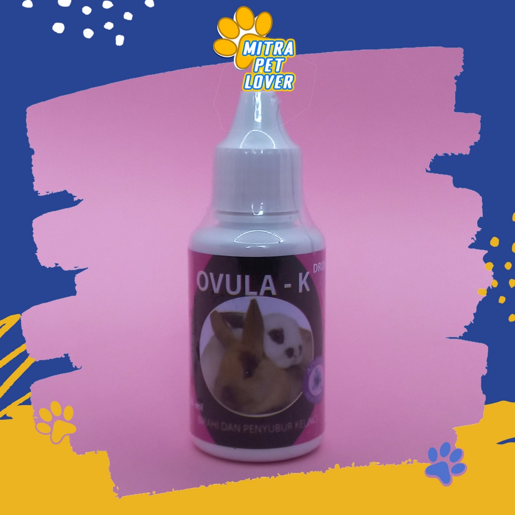OBAT BIRAHI &amp; PENYUBUR KELINCI - OVULA-K DROP 30 ML ORIGINAL -  PENAMBAH STAMINA JANTAN PENYUBUR KANDUNGAN BETINA &amp; CEPAT KAWIN OVULA - MURAH GARANSI ASLI KUALITAS - PET ANIMAL HEALTHCARE &amp; VETERINARY TAMASINDO SUPLEMEN VITAMIN TERNAK HEWAN MITRAPETLOVER
