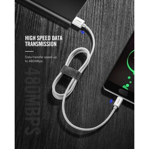 UGREEN Kabel Charger USB To Type C Cable Data Fast Charging 5A Samsung US253