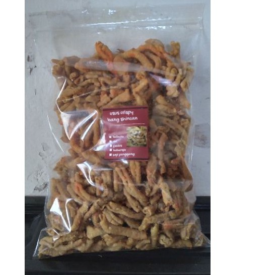 

usus crispy 1kg pedas,balado,bbq keripik usus terlaris enak