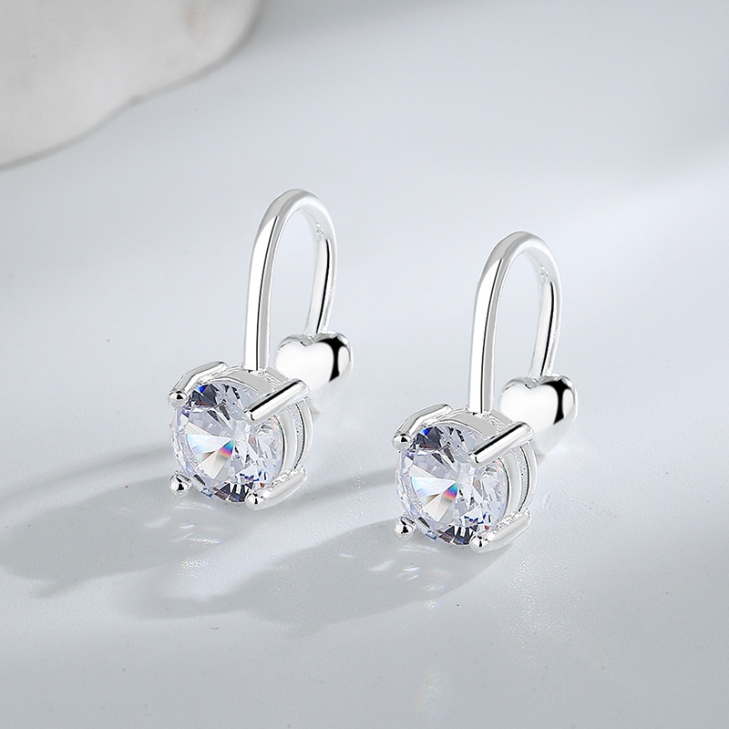 Anting Klip Tanpa Tindik Bahan Zircon Untuk Wanita