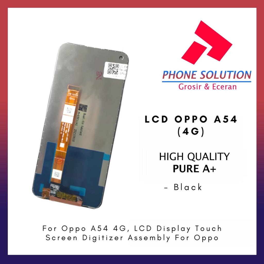 LCD Oppo A54 (4G) Fullset Touchscreen Original 100% // Supplier LCD Oppo - Garansi 1 Bulan