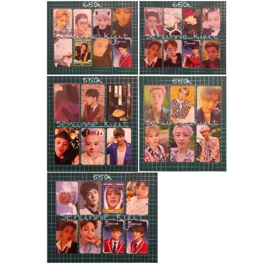 Photocard Sehun Kihno 1 BV Billion Views WAL What A Life Obsession Japan Countdown Coming Over, Love