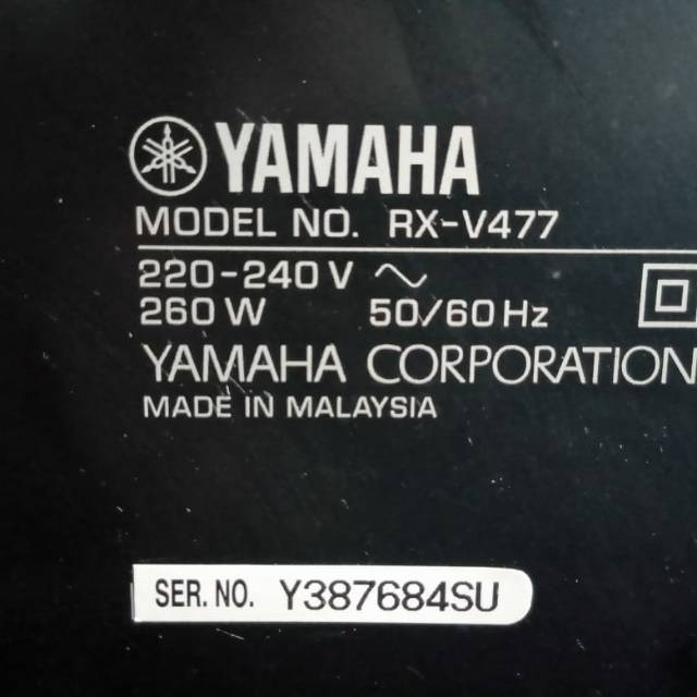 YAMAHA amplifier RX V477