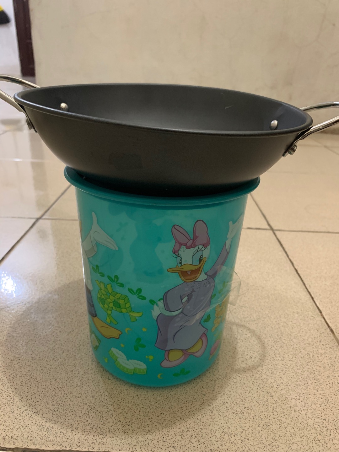 Kuali Hitam 20cm / Kuali Hitam / Katel Hitam / Wok Hitam