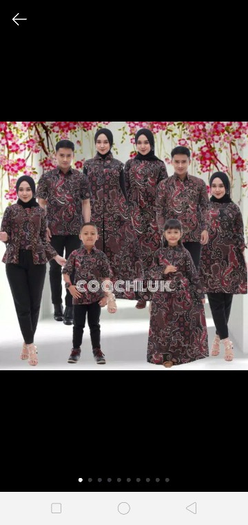 Bisa Pisah Atiya Batik Couple Keluarga Motif Kembang Tebu Marun Termurah Garansi Shopee