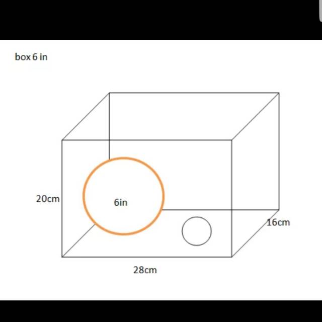 Box speaker subwoofer 6 inch