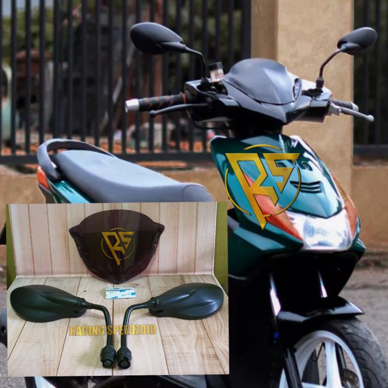 VISOR DAN SPION X1 BEAT KARBU WINDSHIELD BEAT KARBU