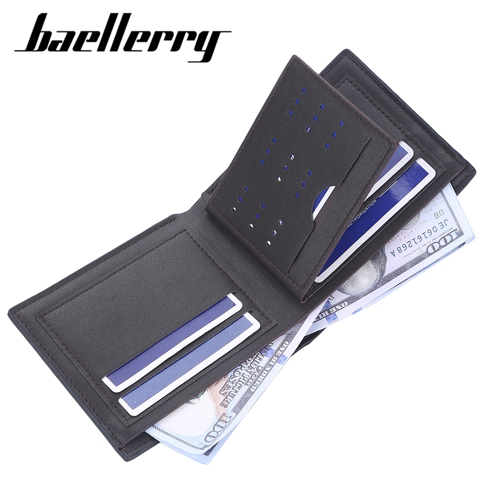 BAELLERRY DR088 Dompet Pria Bahan Kulit PU Leather Premium WATCHKITE WKOS